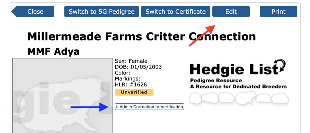 Switch to 5G Edit or Certificate